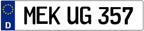 Trailer License Plate